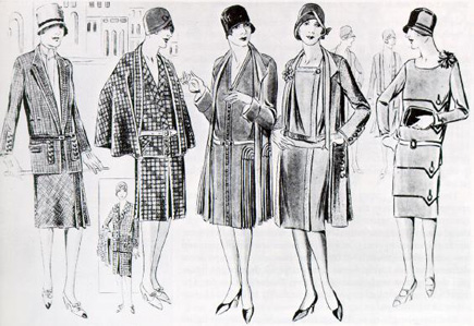 Модные костюмы 1920-х годов